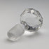 Antique American Art Nouveau Silver Overlay Glass Miniature Perfume Bottle